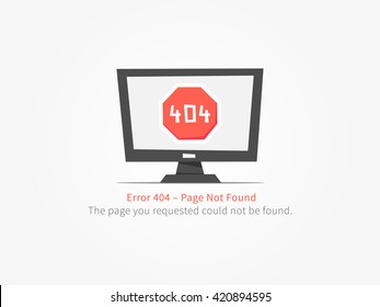 Error 404 page layout vector design. Website 404 page creative concept. 404 web page error creative design. Modern 404 page not found concept. The page you requested could not be found.