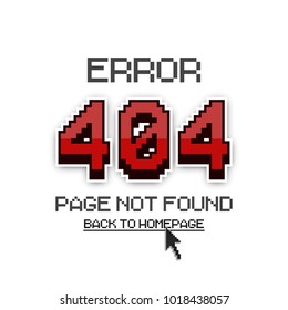 Error 404 page not found. Vector template for your design.