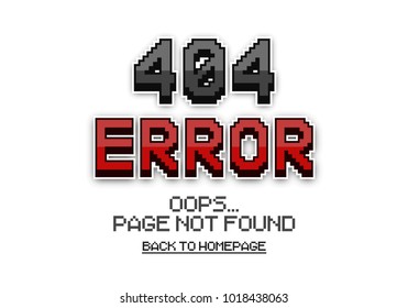 Error 404 page not found. Vector template for your design.