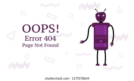 error 404 page not found. trouble internet connection.search problem page concept