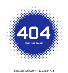 Error 404 page not found. Vector illustration