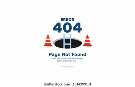 error 404 page not found. trouble internet connection.search problem page concept