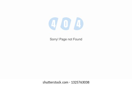 Error 404 page not found minimalist concept design. Website 404 page layout creative design. Modern 404 page not found concept. 404 trouble finding page. website error information