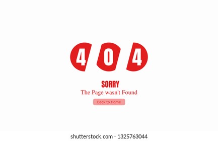 Error 404 page not found minimalist concept design. Website 404 page layout creative design. Modern 404 page not found concept. 404 trouble finding page. website error information