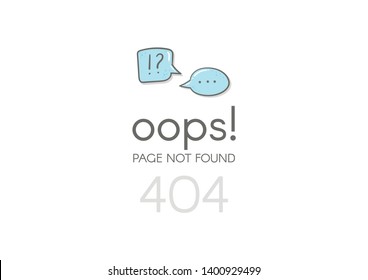 Error 404 page not found.  Website 404 web failure. Oops trouble internet warning. 