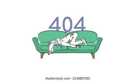 Error 404 página no encontrada ilustración
