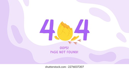 Error 404, page not found. website under development. Suitable for web landing page, UI, mobile app, banner template. Vector illustration