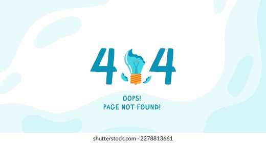 Error 404, page not found. website under development. Suitable for web landing page, UI, mobile app, banner template. Vector illustration