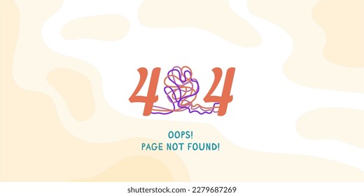 Error 404, page not found. website under development. Suitable for web landing page, UI, mobile app, banner template. Vector illustration