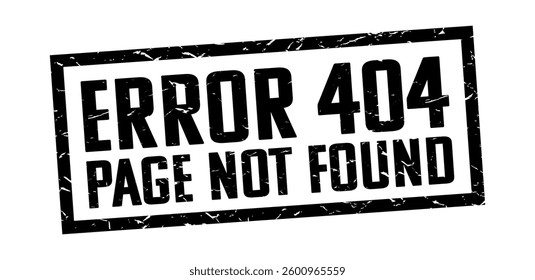 Error 404 Page not found