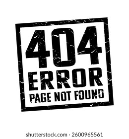 Error 404 Page not found