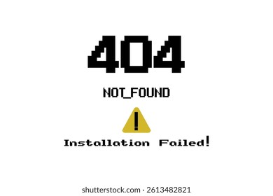 Error 404 Page Not Found. Illustration Background for Website No Landing Page