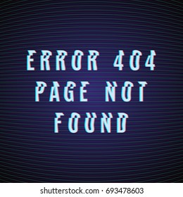 Error 404 Page not found. Vector template for website. Web banner.