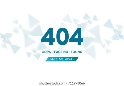Error 404 page not found creative template.