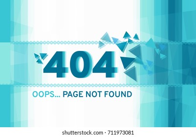 Error 404 page not found creative template. 