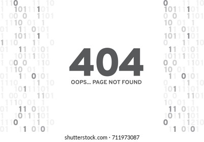 Error 404 page not found creative template.