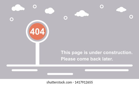 Error 404 page vector internet problem or web warning message webpage not found erroneously illustration funny set of erroneous website failure or alert site is broken service information background