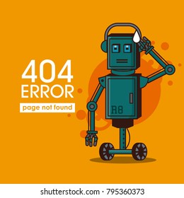 Error 404 robot style
