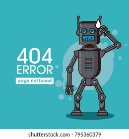 Error 404 Robot Style