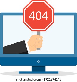 Error 404. Error of site page 404. Vector illustration. Vector.
