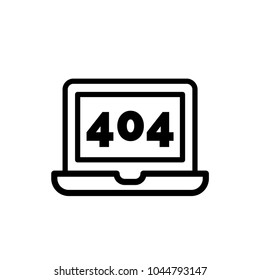 Error 404 vector icon
