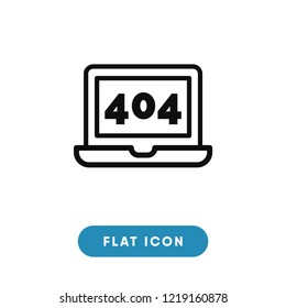 Error 404 vector icon