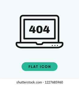 Error 404 vector icon