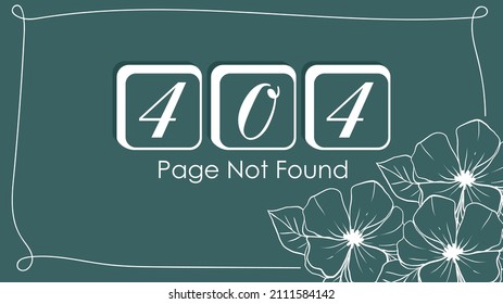 Error 404. Vector illustration. Web page template. Page not found.