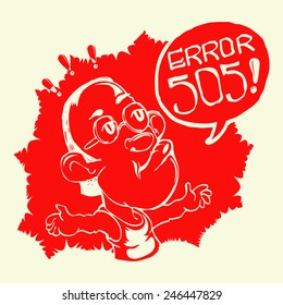 Error 505 web page illustration