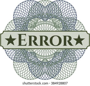 Error abstract linear rosette