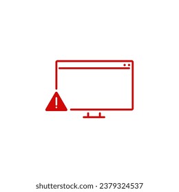 error alard danger icon vector 