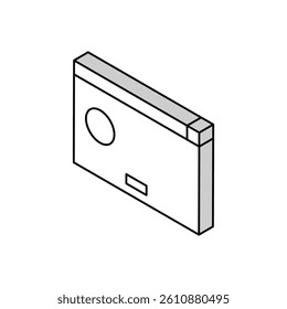 error application window isometric icon vector. error application window sign. isolated symbol illustration