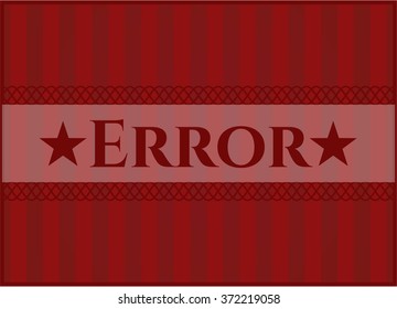 Error banner or card