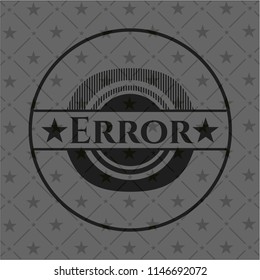Error black badge