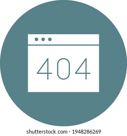 Error, browser, 404, not found icon vector image. Can also be used for seo and web. Suitable for use on web apps, mobile apps and print media.