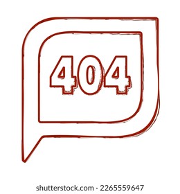 error brush on white background, vector illustration.