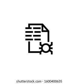 Error and Bug Icon, Computer and Security Hacking