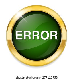 Error Button Stock Vector (royalty Free) 223118593