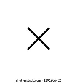 Error button icon. Remove sign