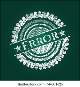 Error chalk emblem