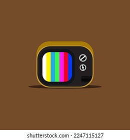 error classic tube tv, vector logo icon
