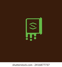 Error code in green in front of the background