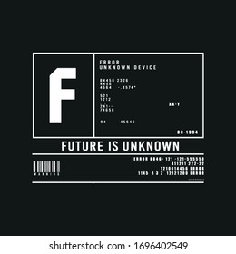 Error code typography, tee shirt graphics, vectors,
