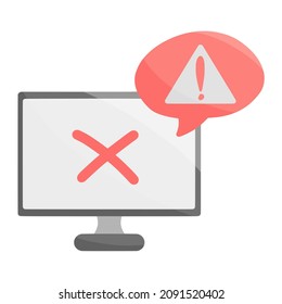 Fehlerrechner für Cyberkriminalität, farbige Illustration