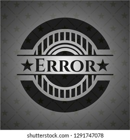 Error dark badge