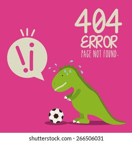 Error design over pink background, vector illustration