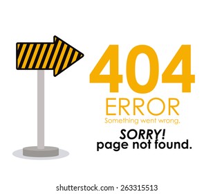 Error design over white background, vector illustration