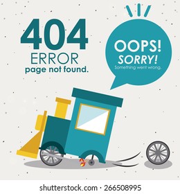 Error design over white background, vector illustration