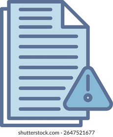 Error File Filled Blue Tone Icon