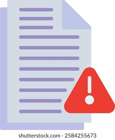 Error File Flat Illustration Vector Design